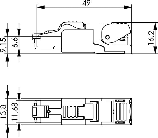 TELEGÄRTNER 100023038 (J00026A2001) Bezlisovací konektor RJ45 MFP8 T568B Cat.6A, AWG24/1-AWG22/1, AWG27/7-AWG22/7 TELEGÄRTNER 100023038 (J00026A2001) Bezlisovací konektor RJ45 MFP8 T568B Cat.6A, AWG24/1-AWG22/1, AWG27/7-AWG22/7